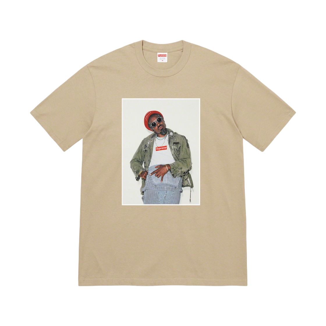 슈프림 안드레 3000 티셔츠 스톤 - 22FW(Supreme Andre 3000 T-Shirt Stone - 22FW) - 1