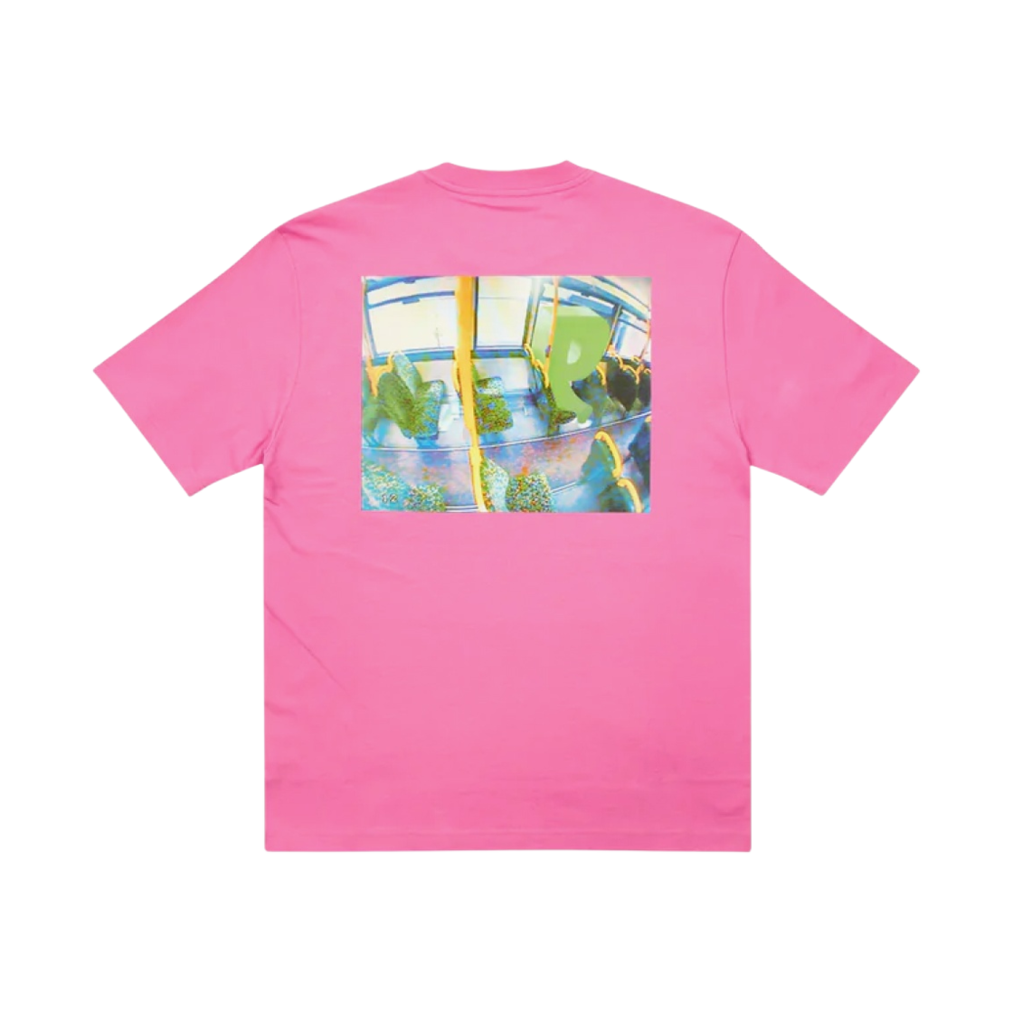 팔라스 백 오브 더 버스 티셔츠 핑크 - 22FW(Palace Back of The Bus T-Shirt Pink - 22FW) - 1