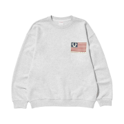 True Religion Old Glory Crewneck Melange Grey