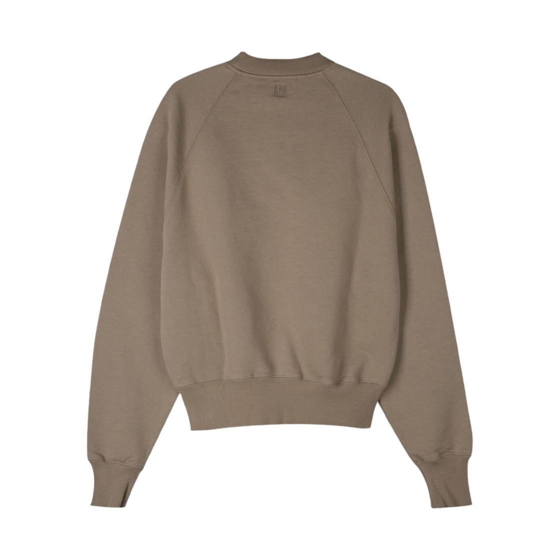아미 톤온톤 하트 로고 스웨트셔츠 베이지 폰스(AMI de Coeur Tone-On-Tone Sweatshirt Beige Fonce) - 2