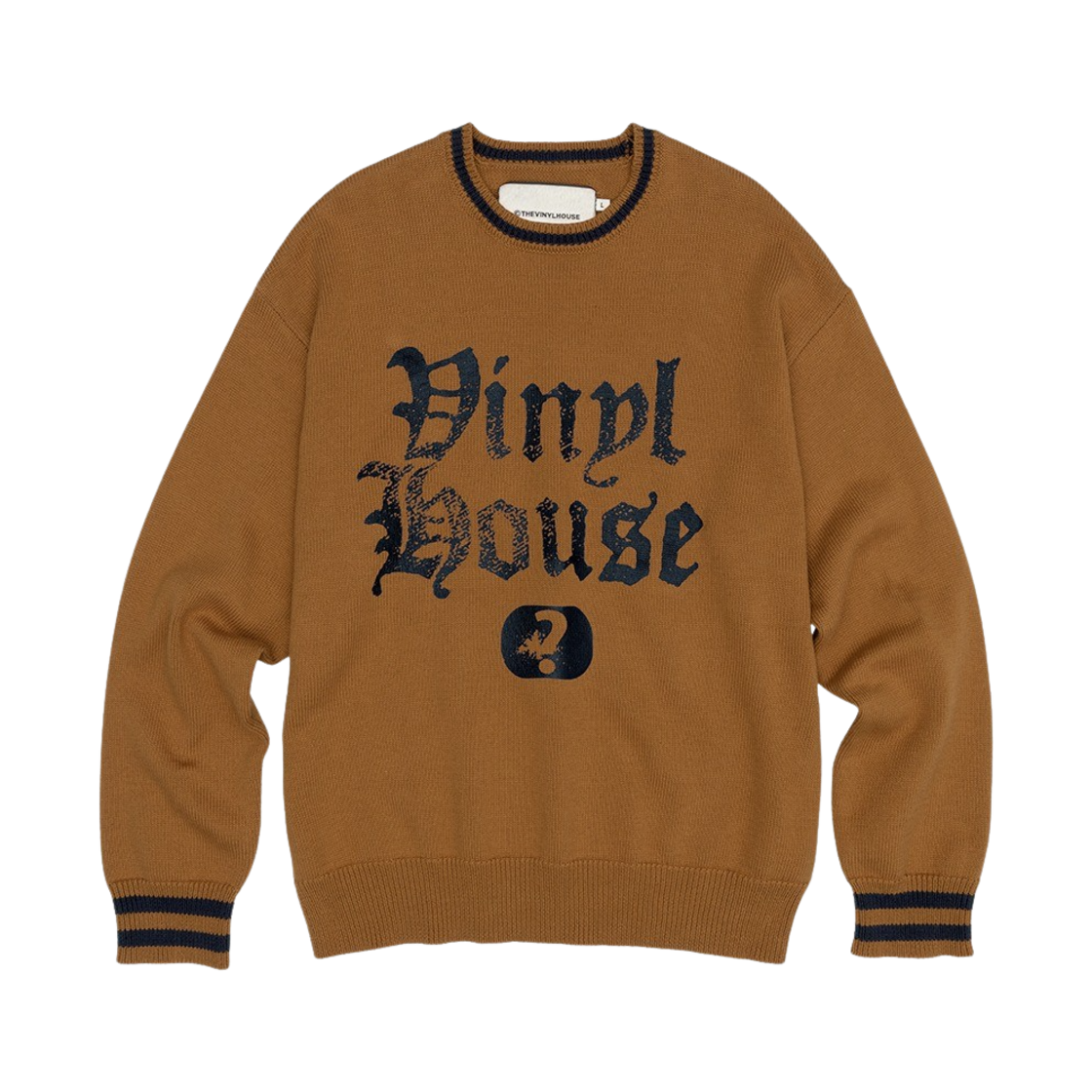 더바이닐하우스 퀘스쳔 마크 스웨터 오렌지(Thevinylhouse Question Mark Sweater Orange)