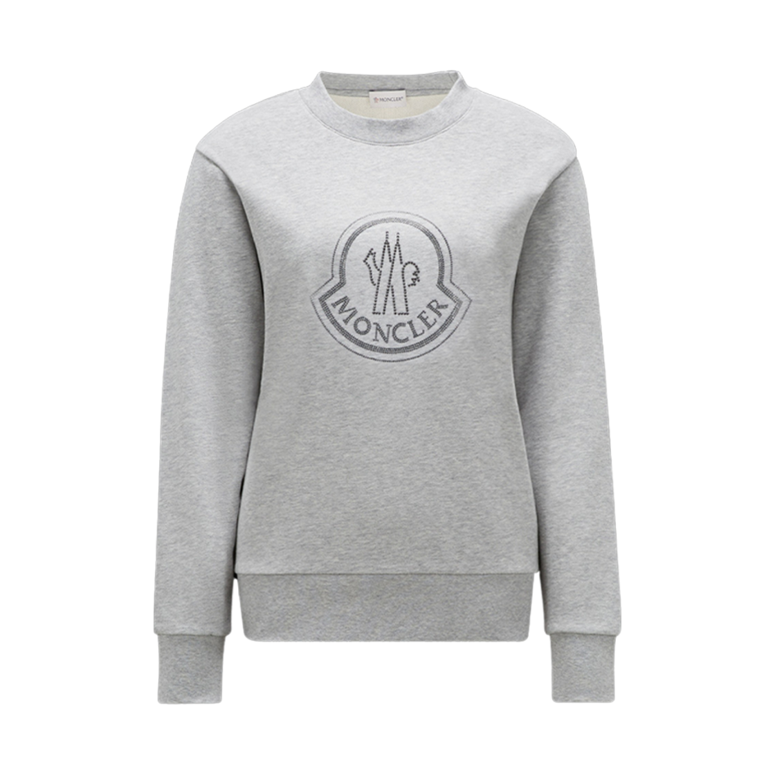 I2-093-8G00053-899TR-984 (W) Moncler Crystal Logo Sweatshirt Gray - 23FW