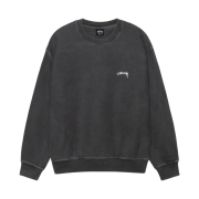 Stussy Smooth Stock Crew Pigment Dyed Black