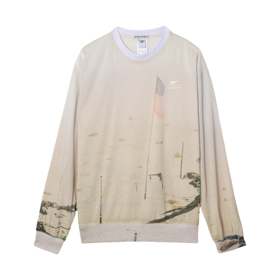 RETS4FM90I1 SEEN x Reebok Printing Woven Crew Neck Flag