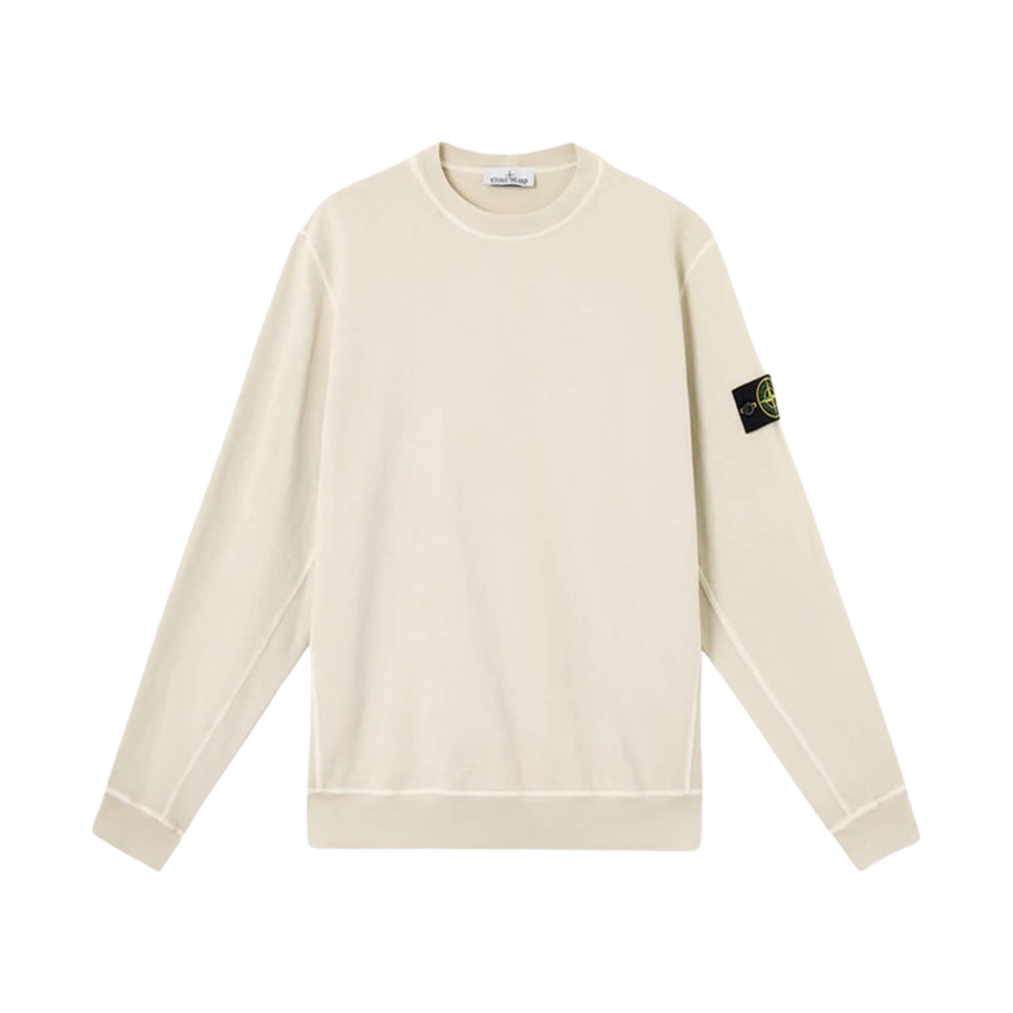 스톤 아일랜드 6100020 말파일 플리스 올드 이펙트 크루넥 스웨트셔츠 샌드 - 25SS(Stone Island 6100020 Malfile Fleece Old Effect Crewneck Sweatshirt Sand - 25SS) - 1