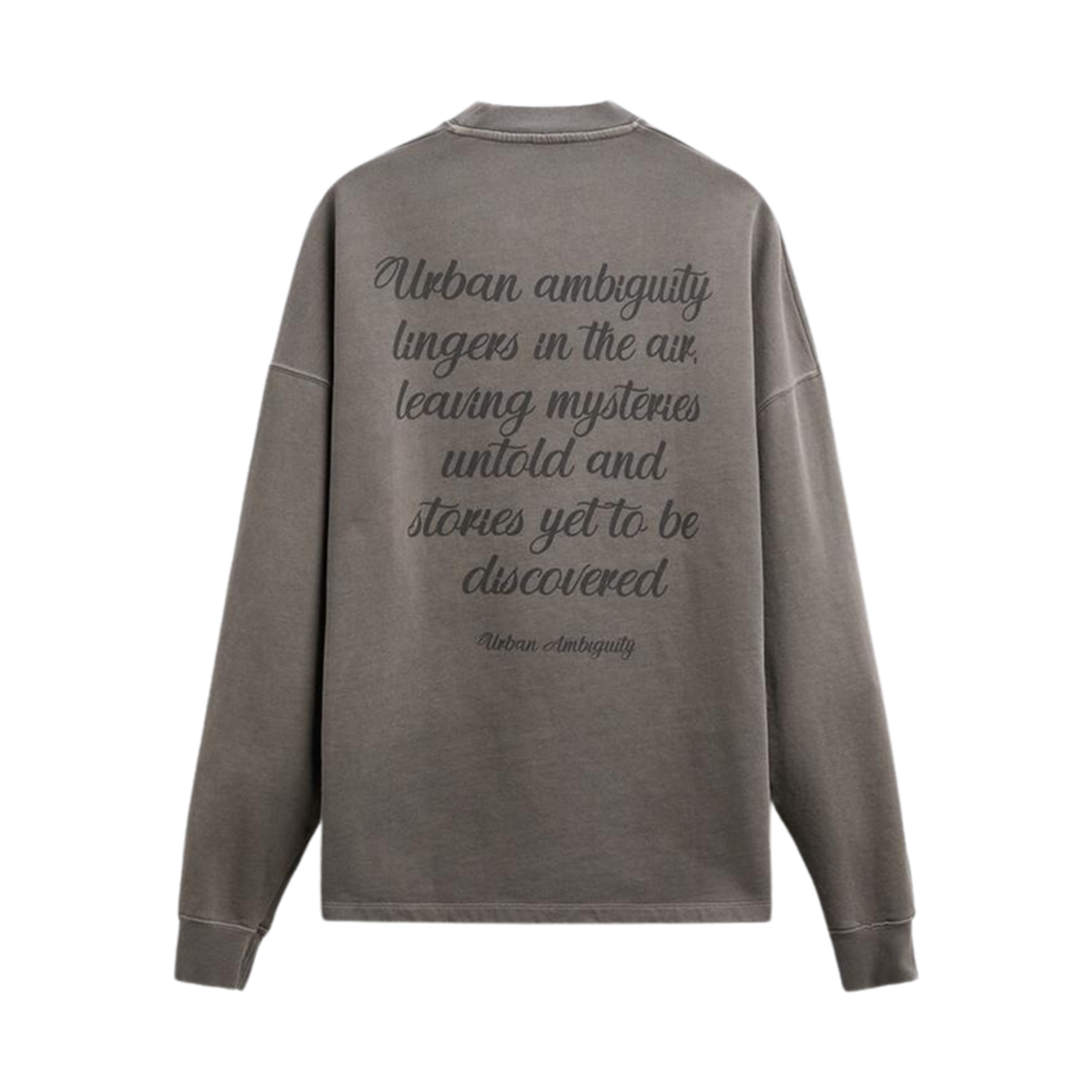 자라 프린트 슬로건 스웨트셔츠 그레이(Zara Print Sweatshirt with Slogan Grey)