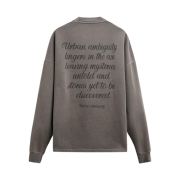 Zara Print Sweatshirt with Slogan Grey