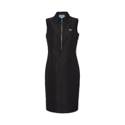 (W) Prada Faille Dress Black