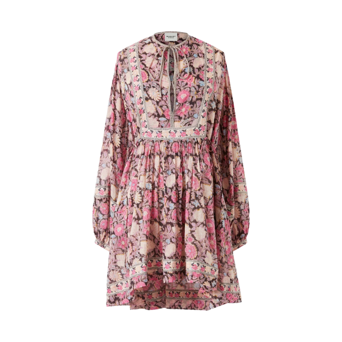 (W) 이자벨 마랑 길리네시아 코튼 드레스 페이디드 블랙 - 23SS((W) Isabel Marant Gilinesia Cotton Dress Faded Black - 23SS) - 1