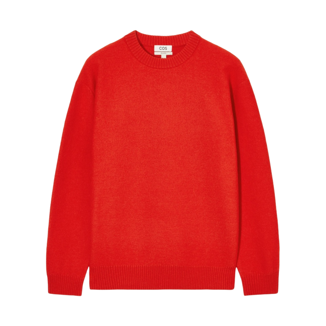코스 보일드 울 크루넥 점퍼 브라이트 오렌지(COS Boiled Wool Crewneck Jumper Bright Orange) - 1