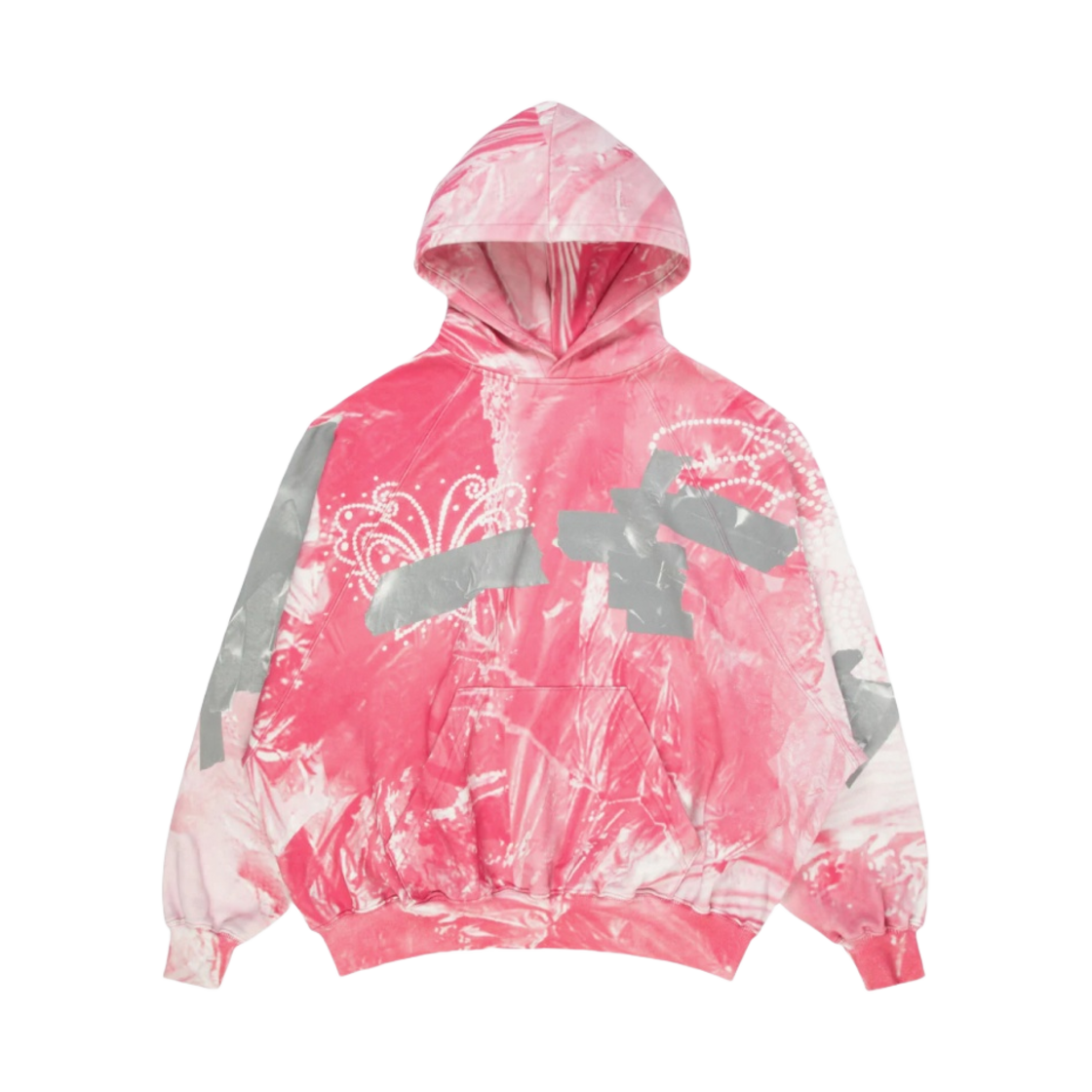 - Praying Garbage Hoodie Pink