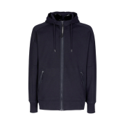 C.P. Company Diagonal Raised Fleece Goggle Hoodie Eclipse Blue - 22FW