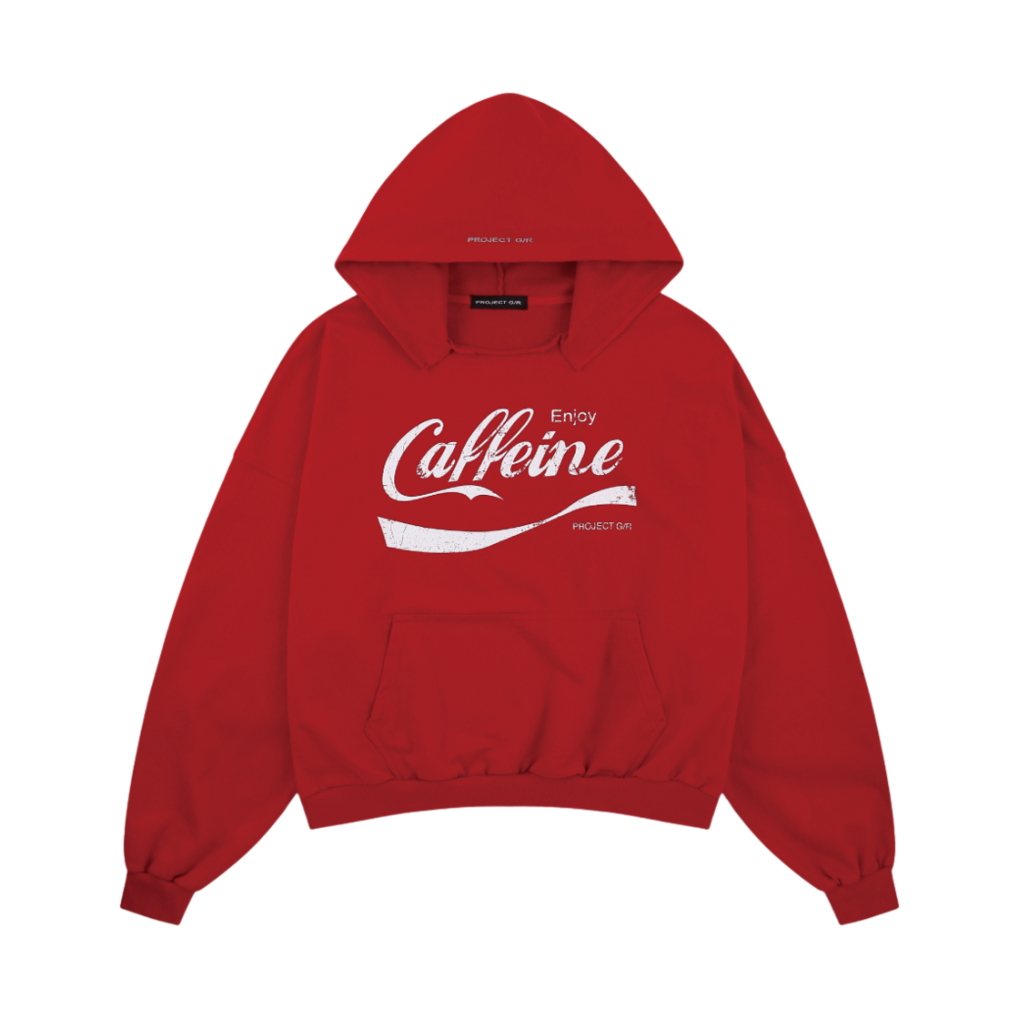 PG24FWMH09 Project G/R Caffeine Parody Hoodie Red
