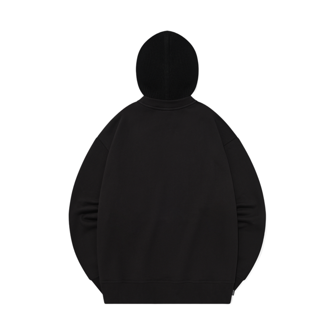 커버낫 오버핏 니트 후디 스웨트셔츠 블랙(Covernat Oversized Fit Knit Hoodie Sweatshirt Black) - 2