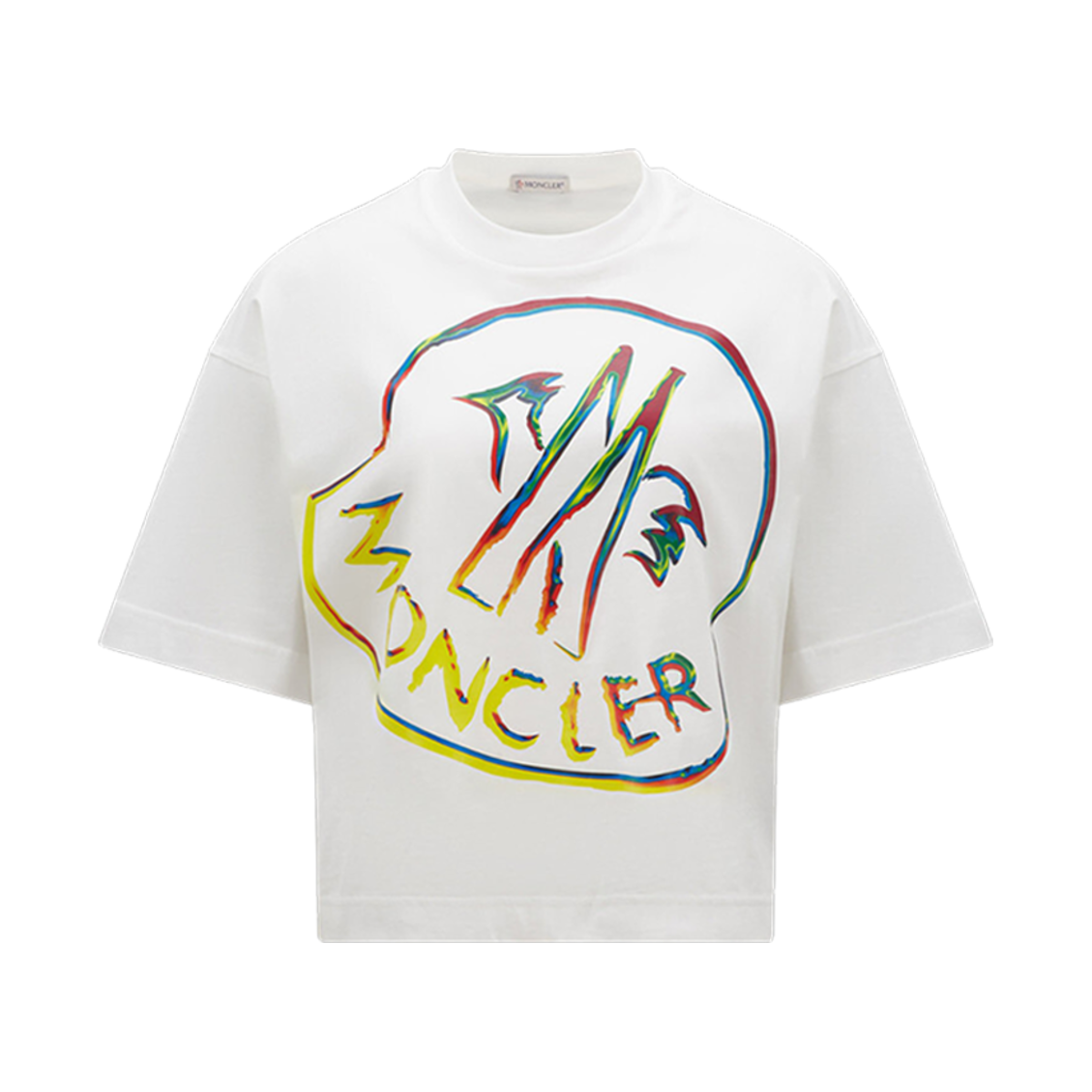 (W) 몽클레르 로고 티셔츠 오프 화이트 - 23SS((W) Moncler Logo T-Shirt Off White - 23SS)