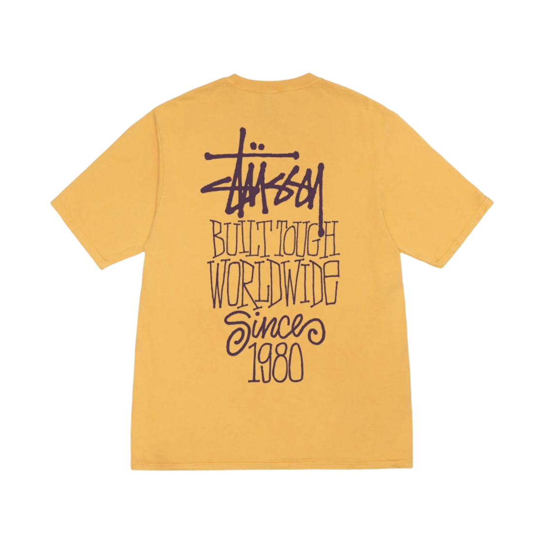 스투시 빌트 터프 티셔츠 피그먼트 다이드 허니(Stussy Built Tough T-Shirt Pigment Dyed Black Honey) - 1