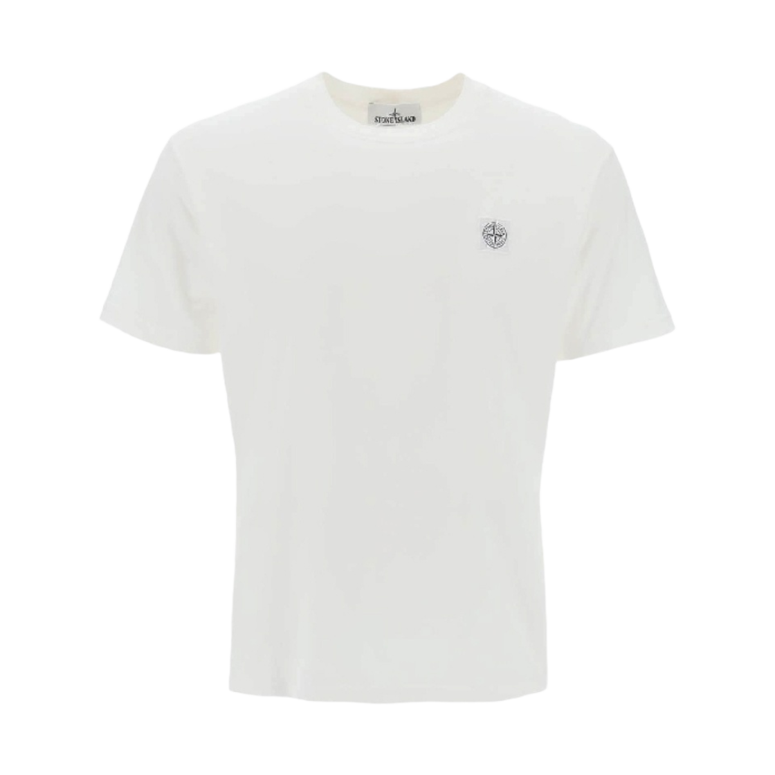 801523757-A0001 Stone Island 23757 Short Sleeve Organic Cotton T-Shirt White - 24SS