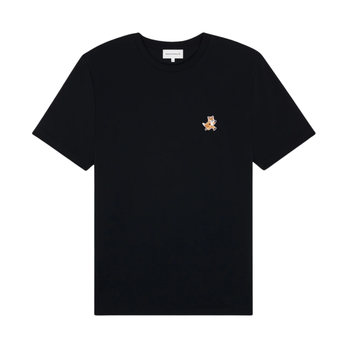 메종 키츠네 스피디 폭스 패치 컴포트 티셔츠 블랙(Maison Kitsune Speedy Fox Patch Comfort T-Shirt Black)