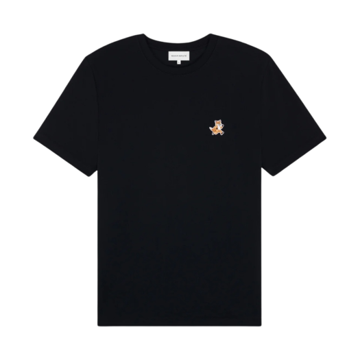 MM00125KJ0008-P199 Maison Kitsune Speedy Fox Patch Comfort T-Shirt Black