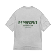Represent Owners Club T-Shirt Ash Grey Racing Green