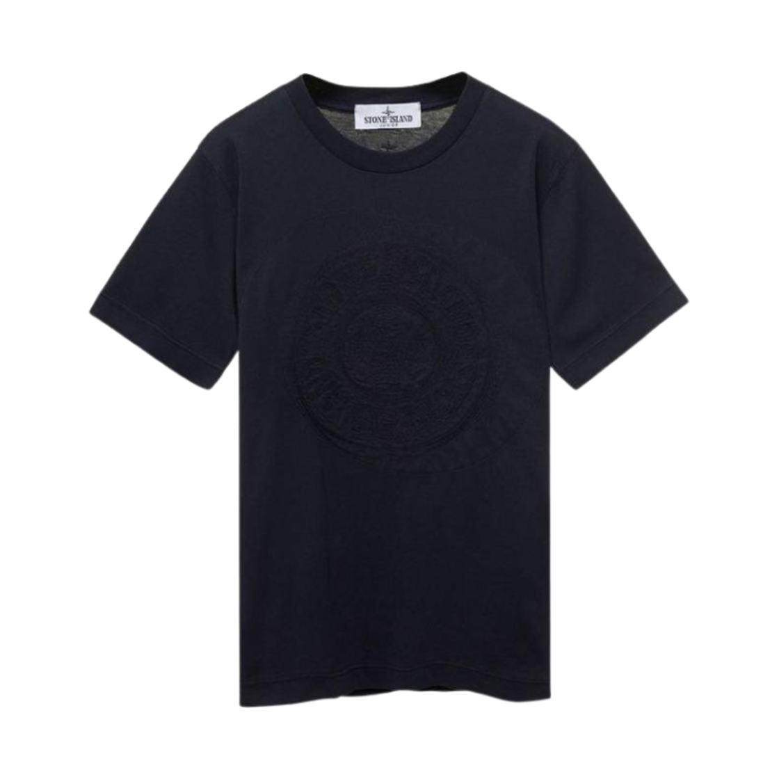 (키즈) 스톤 아일랜드 21070 프린티드 맥시 로고 티셔츠 네이비 블루 - 23FW((Kids) Stone Island 21070 Printed Maxi Logo T-Shirt Navy Blue - 23FW) - 1