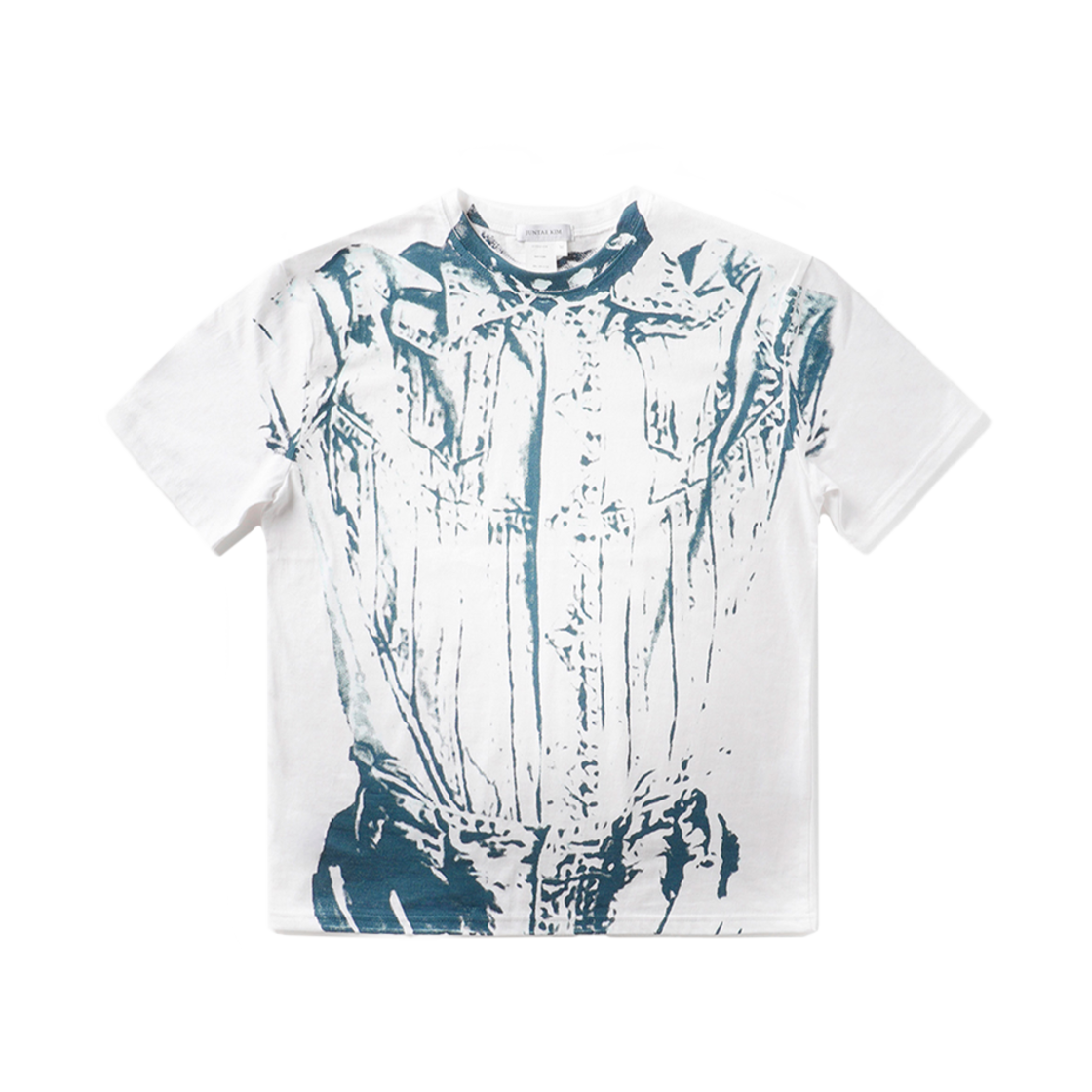 JTK_ARTISANAL_TL01 JTK ARTISANAL Denim Corset Jacket T-Shirts White