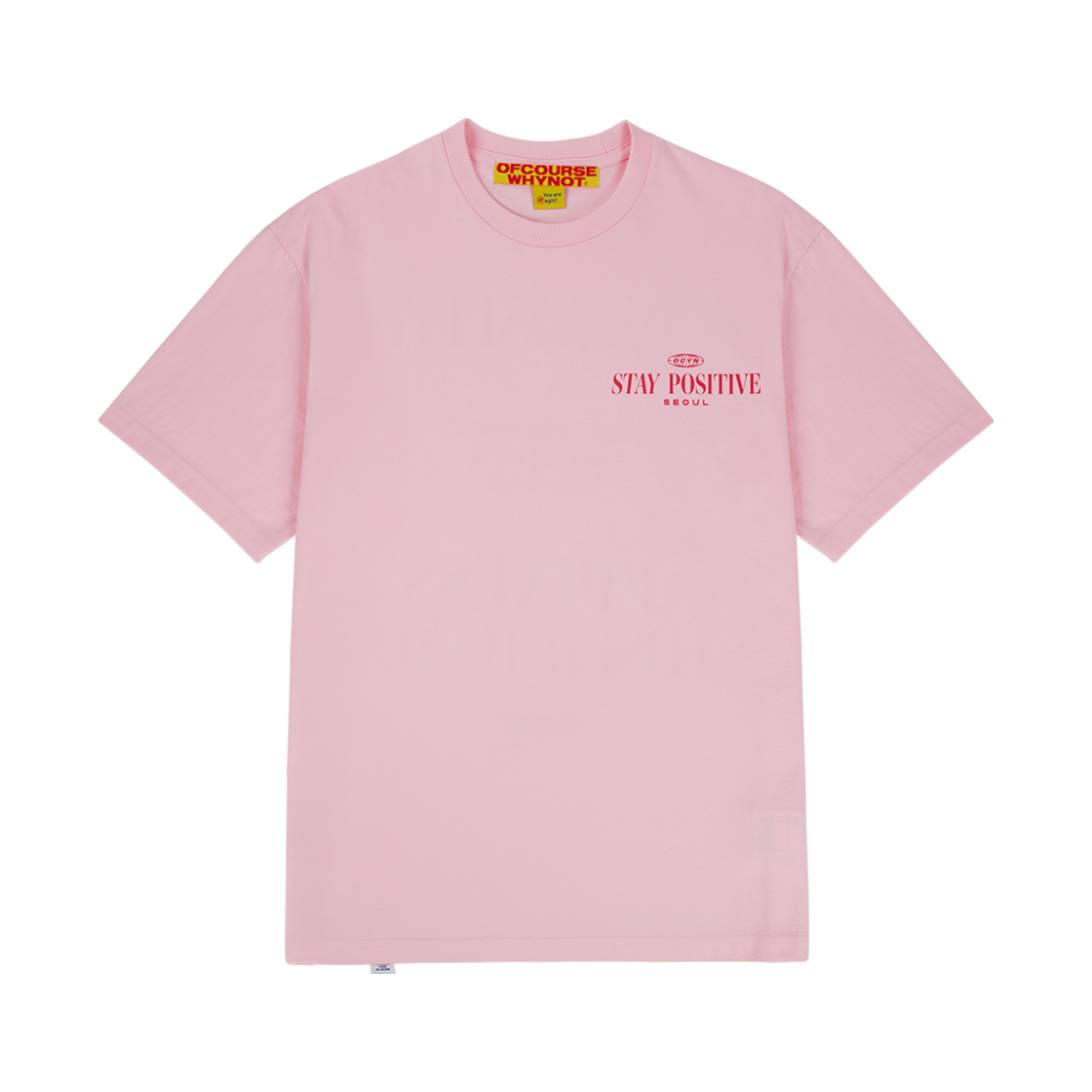 오브콜스와이낫 예스? 예스! 티셔츠 핑크(ofcoursewhynot Yes? Yes! T-Shirt Pink)