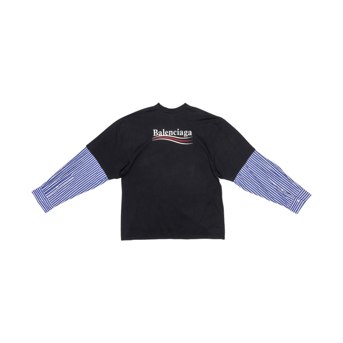 발렌시아가 폴리티컬 캠페인 레이어드 티셔츠 블랙(Balenciaga Political Campaign Layered T-Shirt Black) - 2
