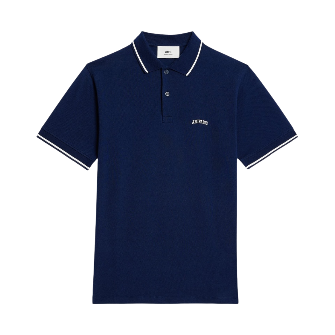 아미 파리 폴로 셔츠 노틱 블루(AMI Paris Polo Shirt Nautic Blue) - 1