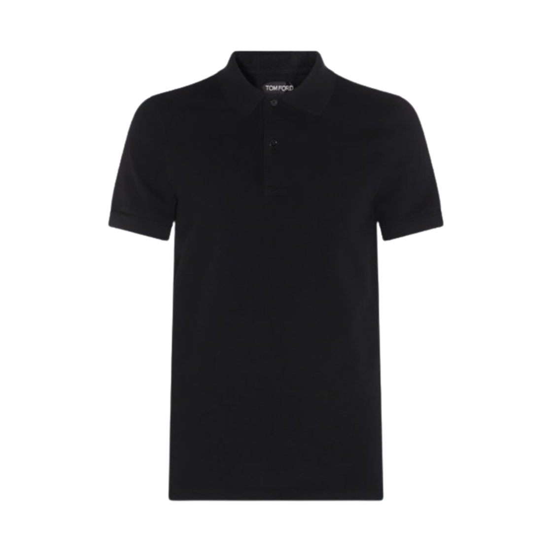 JPS002-JMC007S23-LB999 Tom Ford Tennis Piquet Polo Black