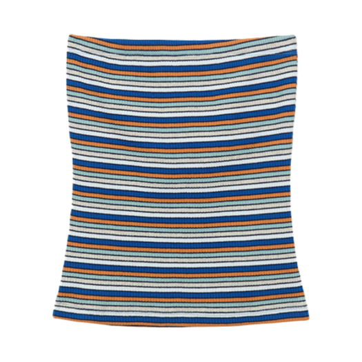 253STBTOP000 Enzoblues Striped Tube Top Multi Stripe