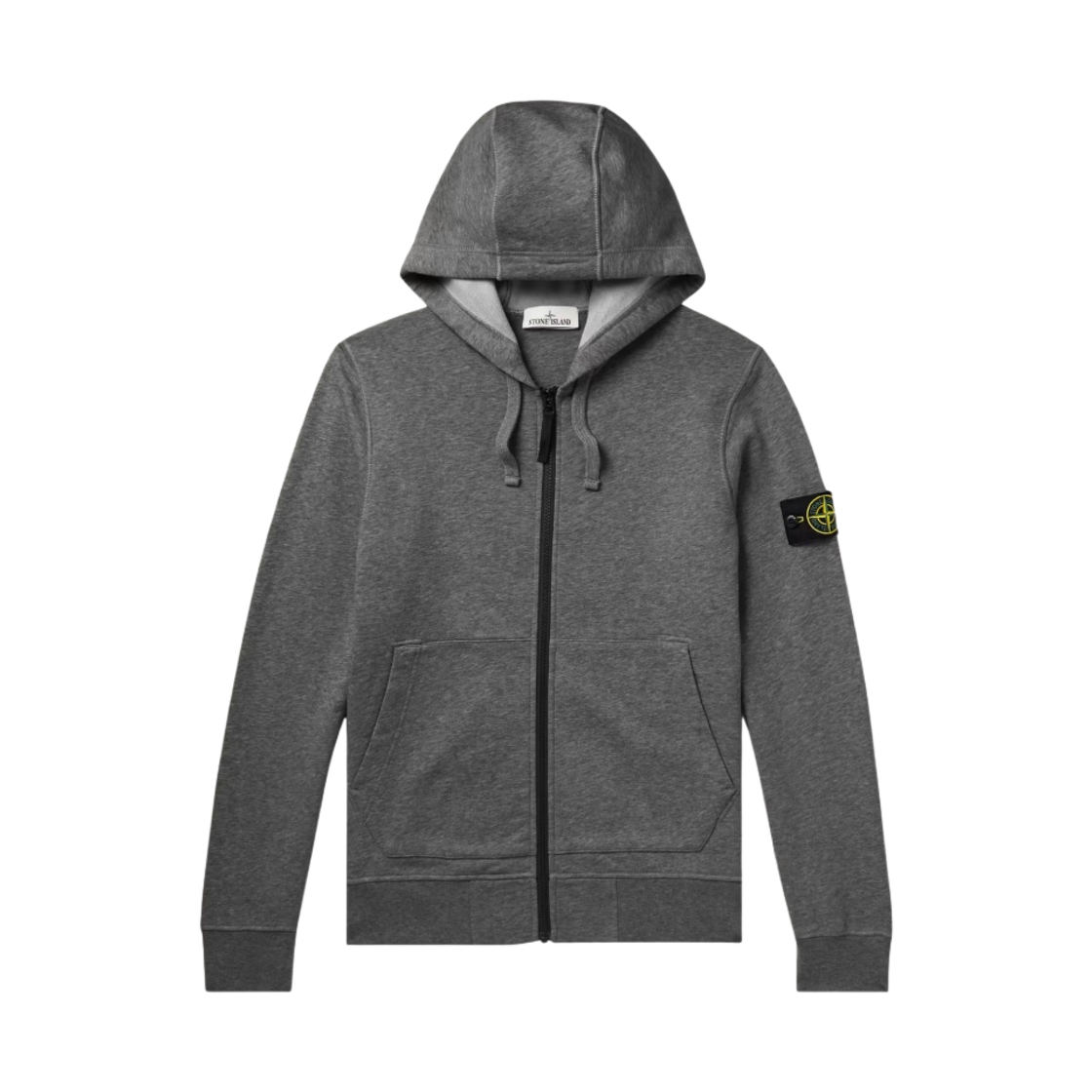 스톤 아일랜드 64251 코튼 플리스 후드 집업 차콜 - 23SS(Stone Island 64251 Cotton Fleece Full Zip Hooded Sweatshirt Charcoal - 23SS) - 1