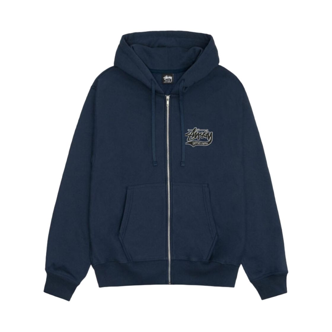 스투시 삿포로 후드 집업 네이비(Stussy Sapporo Zip Hoodie Navy) - 2