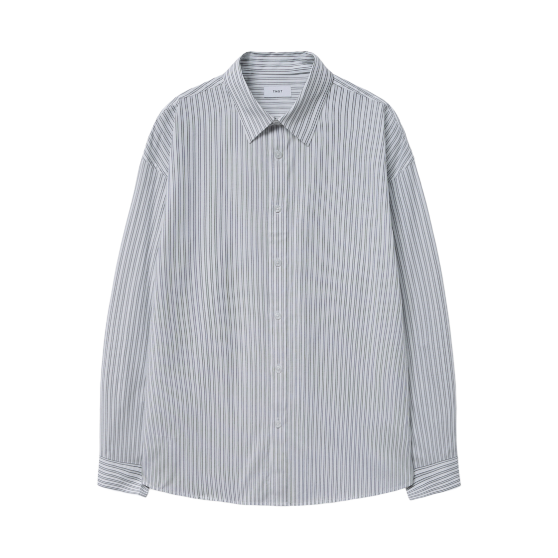 TNSH5E106WT TNGT Over-fit Stripe Shirts White
