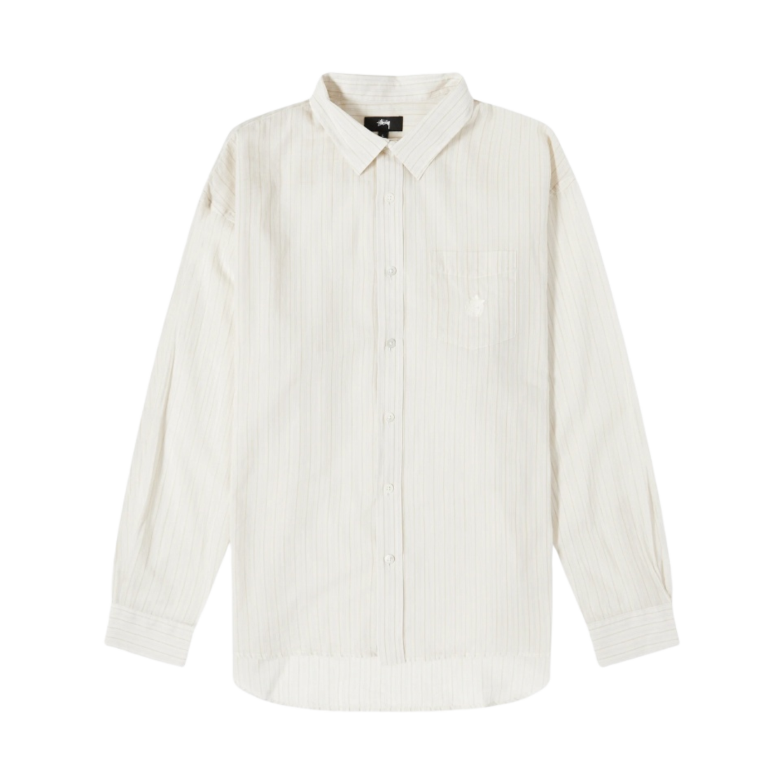 1110289 Stussy Lightweight Classic Shirt Off White Stripe