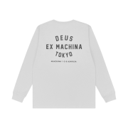Deus Ex Machina Tokyo Asakusa Address Long Sleeve T-Shirt White