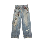 (W) Acne Studios Baggy Fit Jeans 1981F Mid Blue