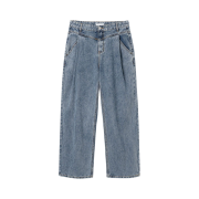 Millo Archive Deep Pleats Denim Pants Ice Blue
