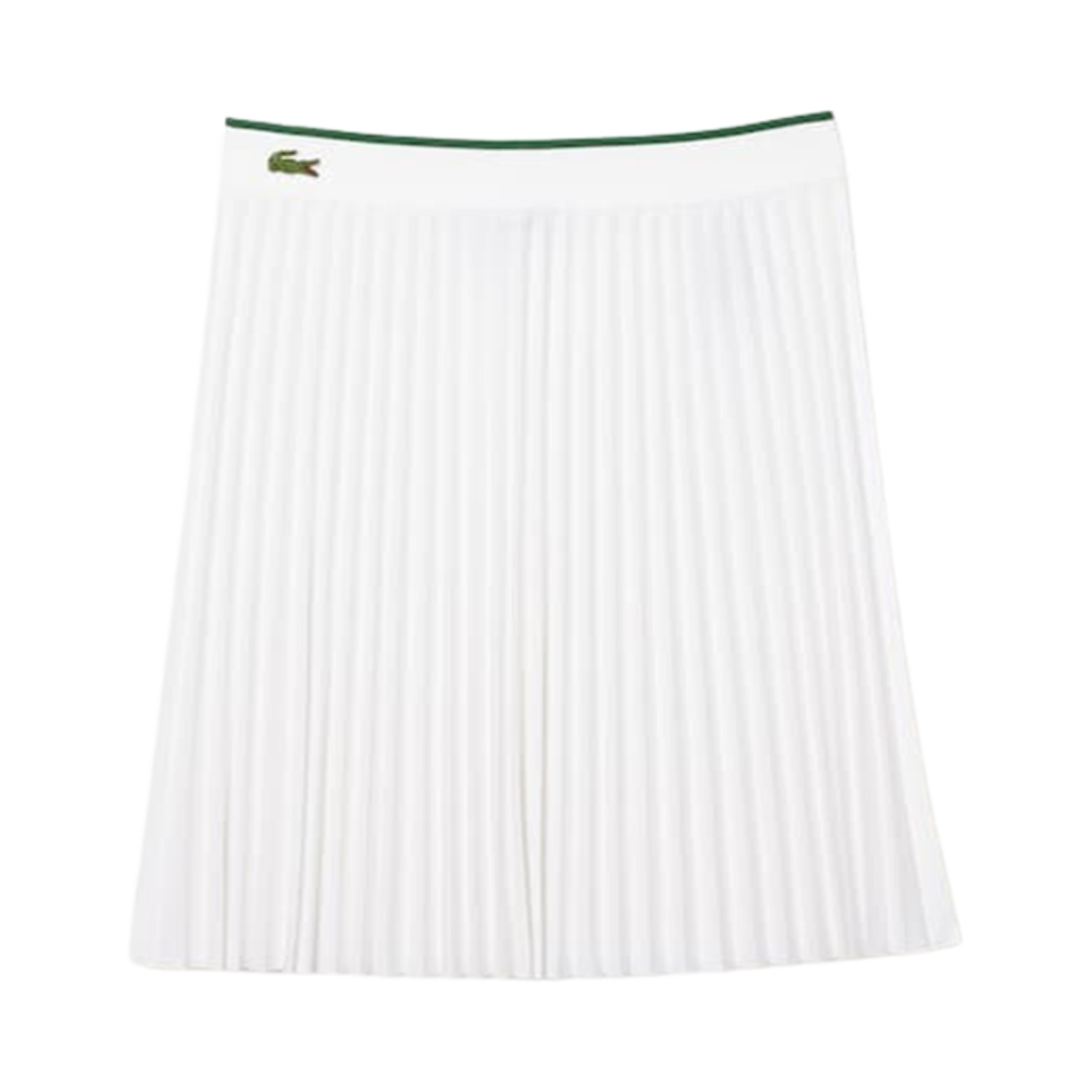 (W) 라코스테 피케라이크 숏 플리츠 스커트 화이트((W) Lacoste Piquelike Short Pleats Skirt White) - 1