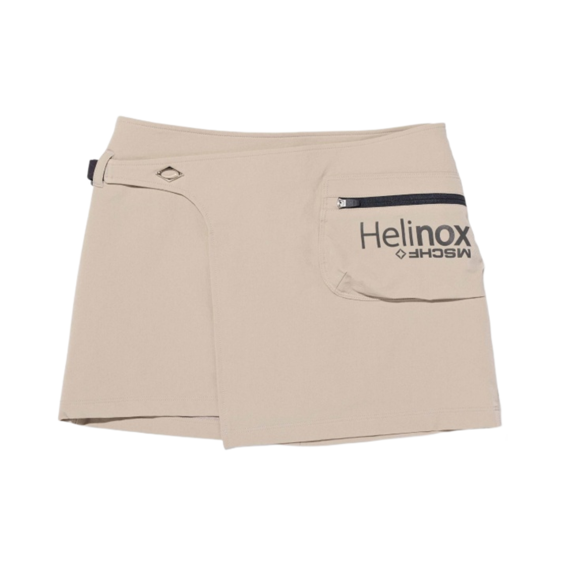 (W) 미스치프 x 헬리녹스 벨티드 랩 스커트 라이트 베이지