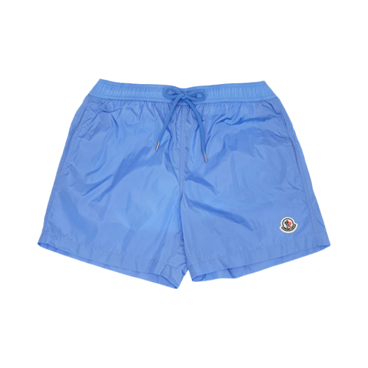 K1-091-2C00003-53326-710 Moncler Logo Patch Swim Shorts Light Blue - 25SS