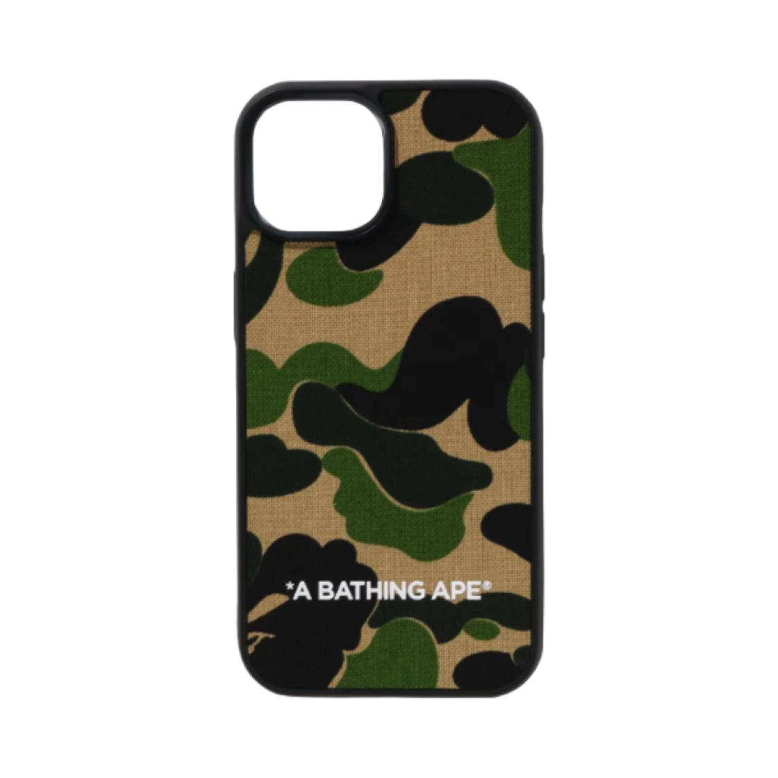 베이프 ABC 카모 클로스 패브릭 아이폰 15 케이스 그린(BAPE ABC Camo Cloth Fabric iphone 15 Case Green) - 1