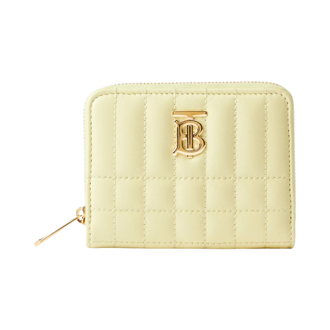 버버리 퀼티드 레더 롤라 지퍼 지갑 쿨 레몬(Burberry Quilted Leather Lola Zip Wallet Cool Lemon)