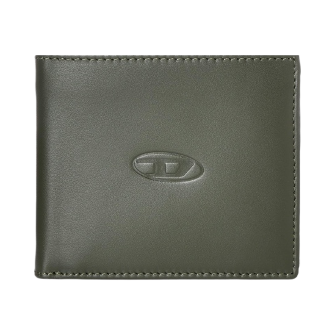 디젤 디보스드 로고 하이레쉬 S.Ii 레더 바이폴드 월렛 그린(Diesel Hiresh S.Ii Leather Bi-Fold Wallet with Debossed Logo Green)