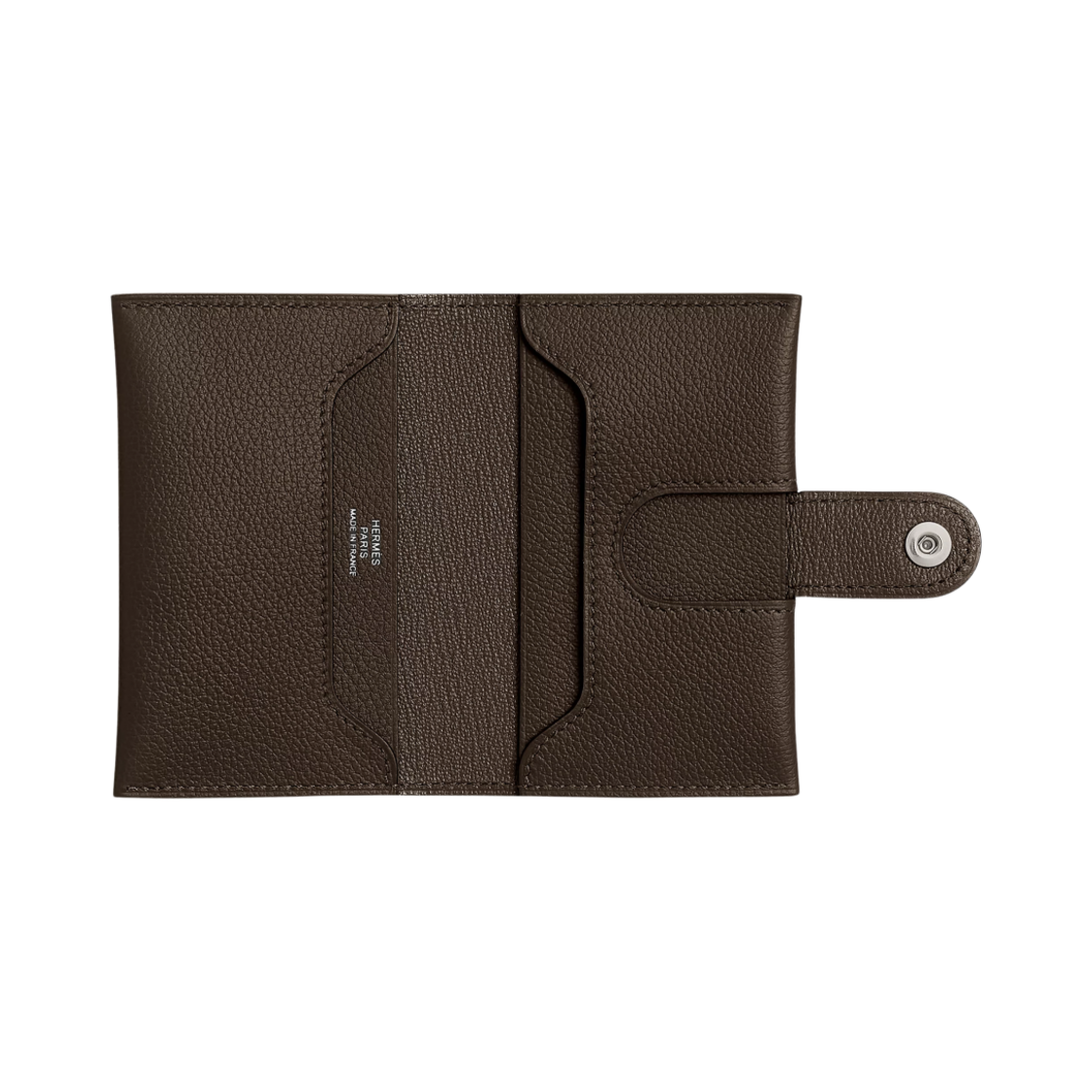 H084335CKAX Hermes R.M.S Card Holder Evercolor & Palladium Ecorce - #2