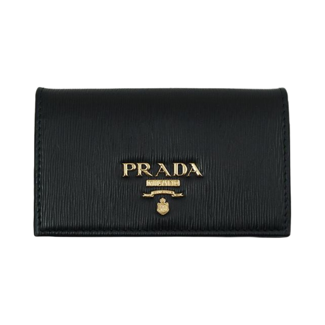 1MC122-2B6P-F0002 Prada Vitello Move Leather Card Holder Black