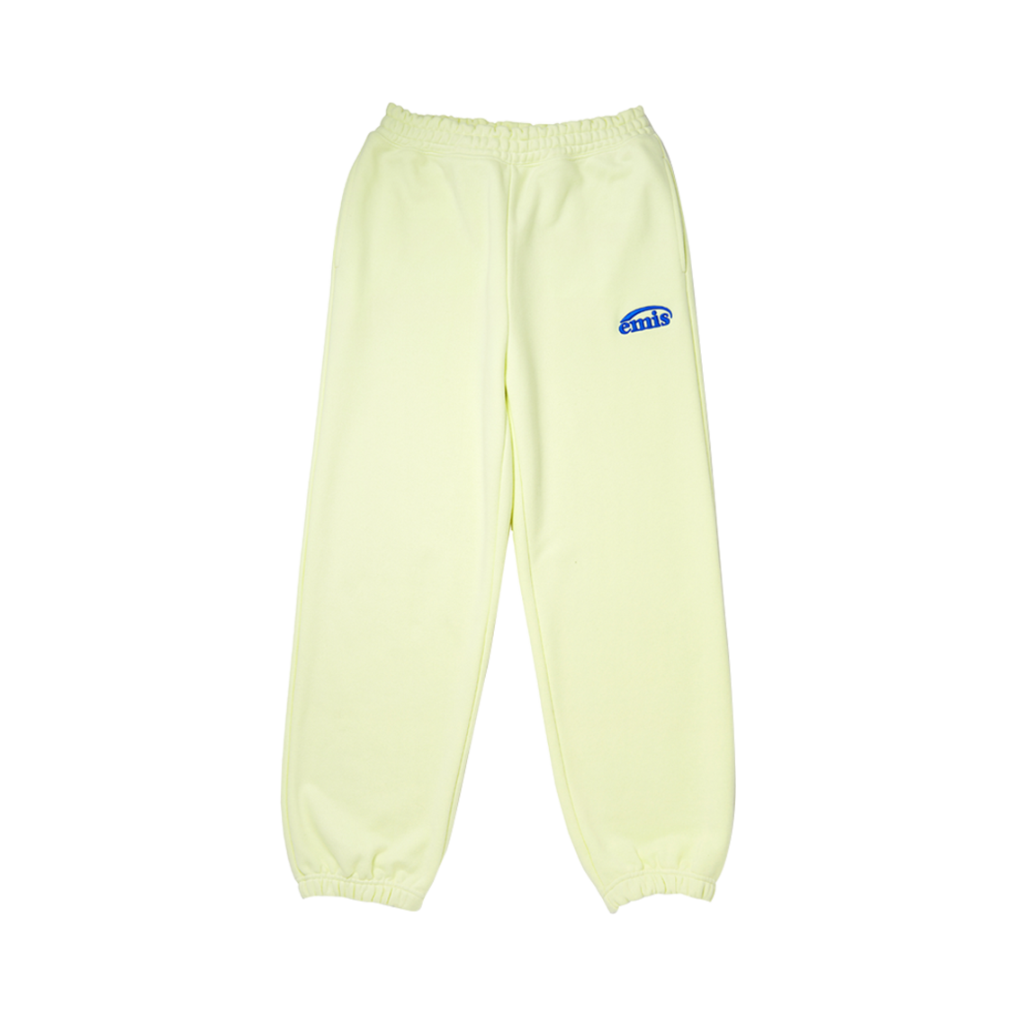 - (W) Emis New Logo Sweatpants Light Yellow - 22SS