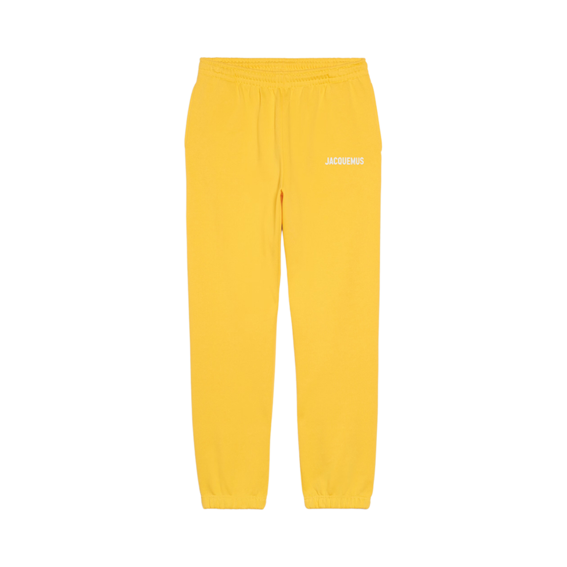 226JS081-2210-250 Jacquemus Le Jogging Jacquemus Logo Printed Track Pants Yellow