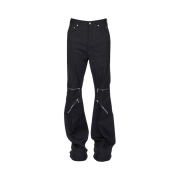 Rick Owens Hollywood Bolan Cargo Pants in Heavy Cotton Poplin Black
