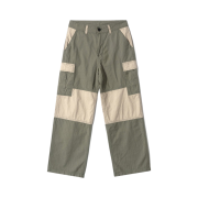 QT8 GARMENTS BN HBT Contrast Cargo Pants Olive